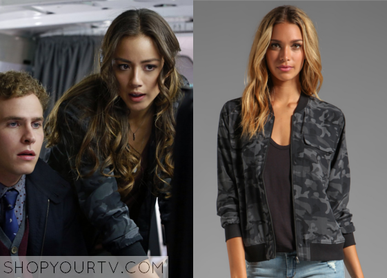 Chloe bennet agents of shield season 1. Chloe Bennet Agents Of Shield Season 1 - Agents Of S H I E L D Season 1 Episode 4 Skye S Camo Bomber Jacket Shop Your Tv