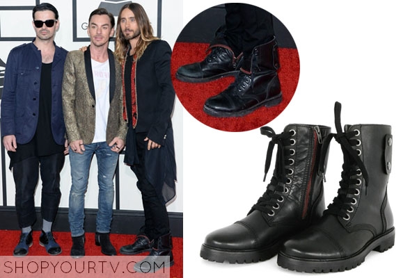2014 Grammy Awards: Jared Leto’s Combat Boots | Shop Your TV