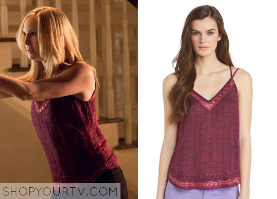 The tank top Lucky Brand of Caroline Forbes in The Vampire Diaries