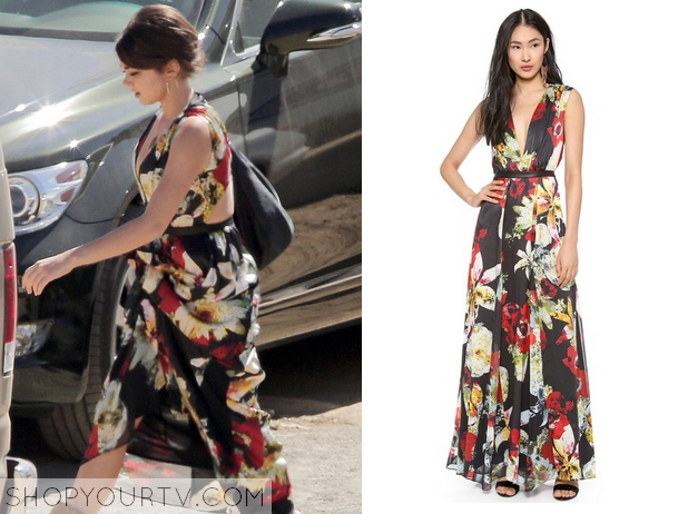 Modern Family: Season 5 Episode 24 Haley's Black Floral Gown | Shop Your TV