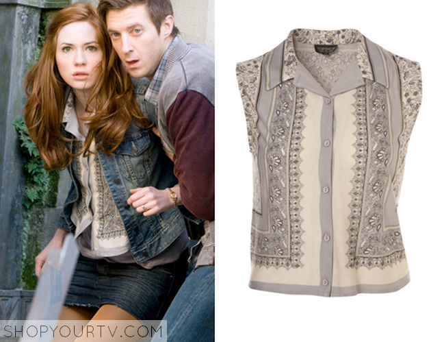 Amy Pond Fashion Clothes Style And Wardrobe Worn On Tv Shows Shop Your Tv - amy pond shirt roblox