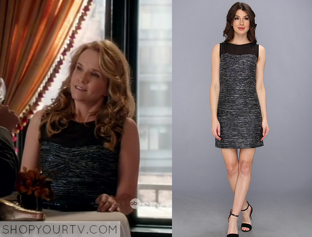 Switched at Birth: Season 3 Episode 19 Kathryn's Grey Mesh Top Dress ...