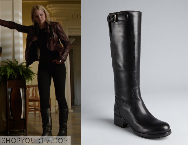Once Upon a Time: Season 4 episode 1 Emma’s black tall leather boots ...