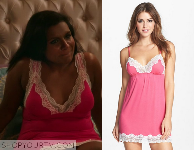 The Mindy Project: Season 3 Episode 2 Mindy's Orange Lace Bra