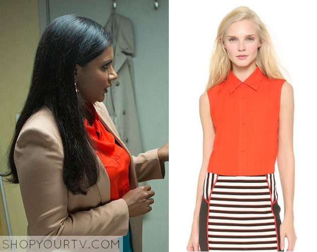 The Mindy Project: Season 3 Episode 2 Mindy's Orange Lace Bra