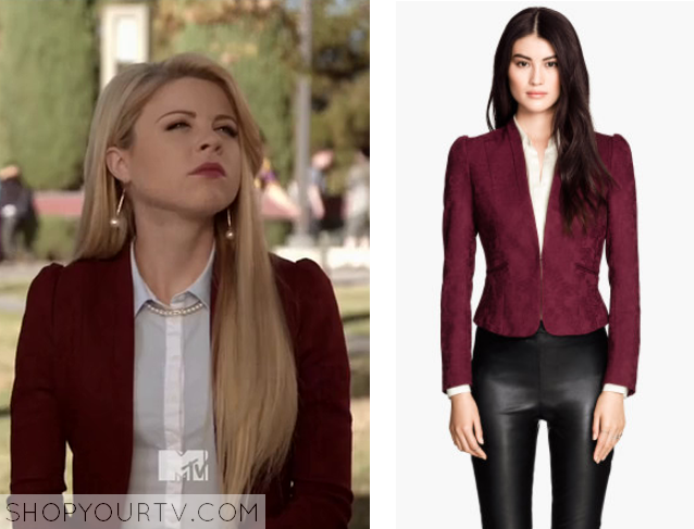 Faking It: Season 2 Episode 10 Lauren’s Burgundy Blazer – Shop Your TV