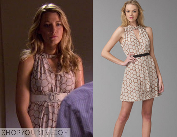 Gossip Girl: Season 2 Episode 3 Serena's Honeycomb Print Dress | Shop ...