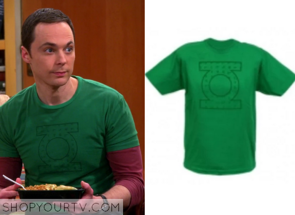 The Big Bang Theory: Season 8 Episode 22 Sheldons Green Lantern Tee ...