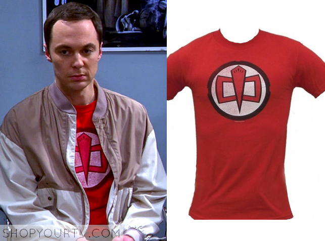 sheldon cooper red shirt