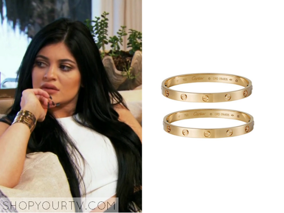 gold bracelet kylie jenner wears