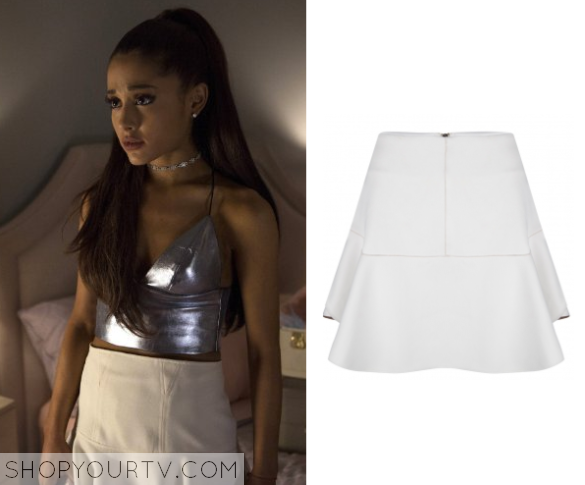 Scream Queens: Season 1 Episode 1 Chanel #2's White Peplum Skirt | Fashion,  Clothes, Outfits and Wardrobe on | Shop Your TV