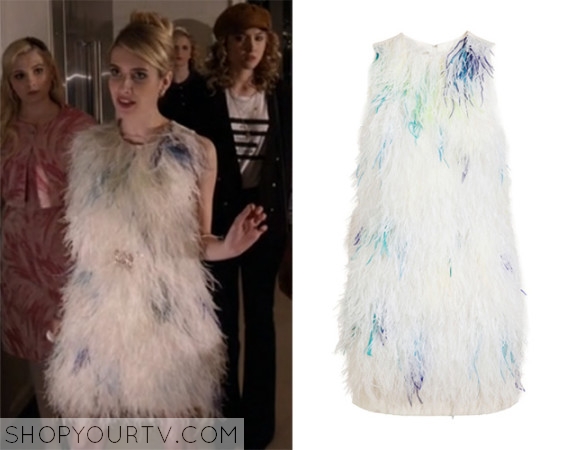 Scream Queens: Season 1 episode 1 Chanel's feather shift dress