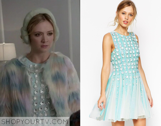 Scream Queens: Season 1 Episode 3 Chanel #3's Blue Gem Dress