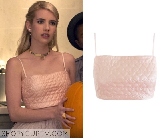 Scream Queens: Season 1 Episode 1 Chanel #5's Self-Tie Neck Blouse