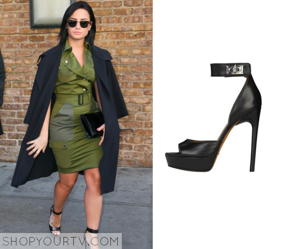 Good Morning America: October 2015 Demi’s Black Platform Shoes – Shop ...