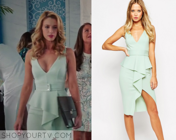 Jane the Virgin: Season 2 Episode 2 Petra’s Mint Peplum Dress – Shop ...