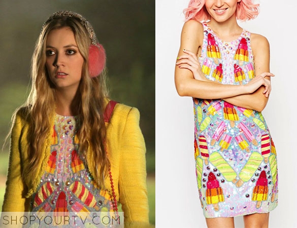 SCREAM QUEENS: SEASON 1 EPISODE 9 CHANEL #3'S EMBELLISHED MINI DRESS