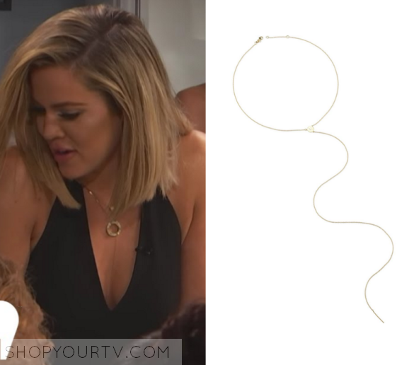 Episode 1 Khloe's Gold Lariat Necklace 