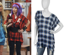 Hannah Montana: Lilly's Red Plaid Oversized Shirt | Shop Your TV