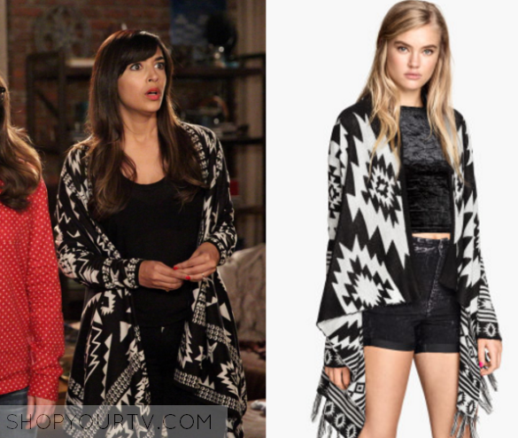 Download New Girl Season 5 Episode 18 Cece S Black Aztec Fringe Cardigan Shop Your Tv SVG Cut Files