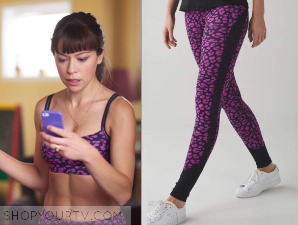 Lululemon Drop It Like Its Hot Leggings Purple Leopard Print