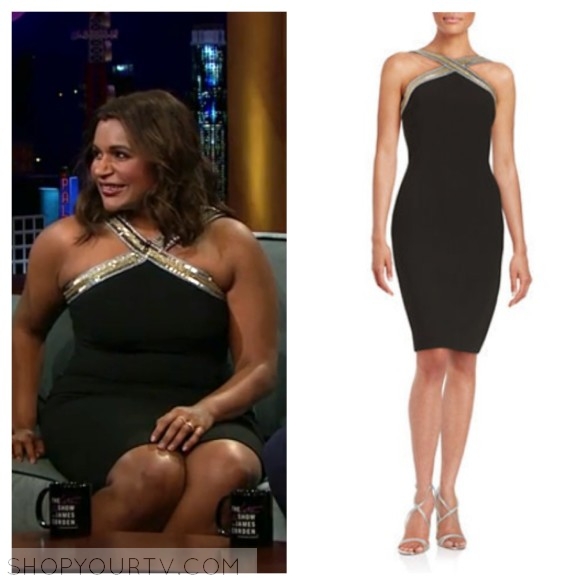 The Late Late Show: May 2016 Mindy's Black Crisscross Dress | Shop Your TV