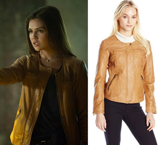 The Originals: Season 3 Episode 19 Davina's Tan Collarless Leather ...