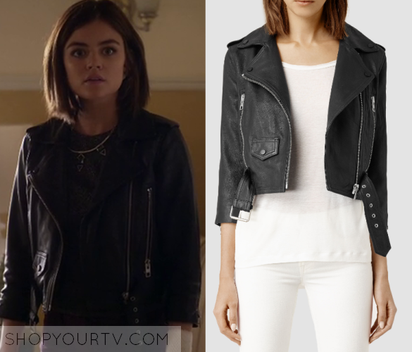 Aria Montgomery Leather Jacket - ASO Aria Montgomery Pretty Little ...