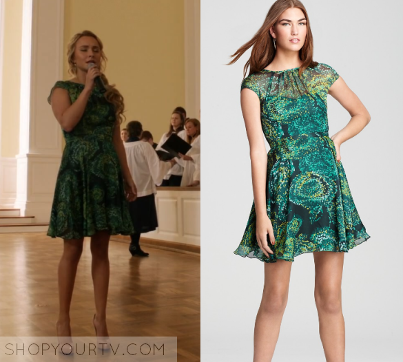 Nashville: Season 1 Episode 8 Juliette's Green Printed Dress | Shop Your TV