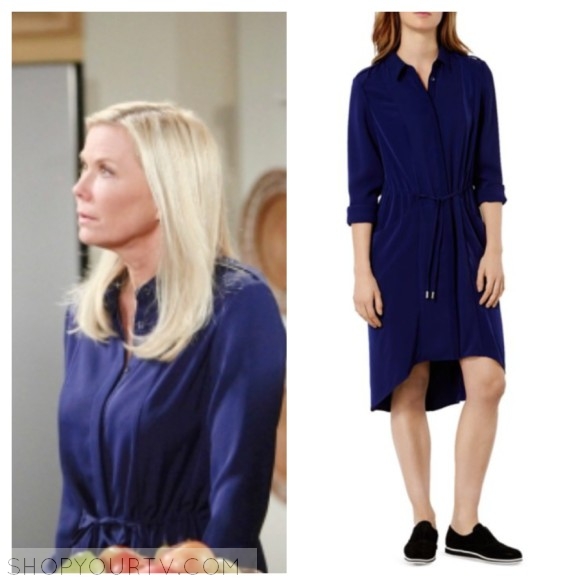 The Bold and the Beautiful: June 2016 Brooke's Navy Blue Drawstring ...
