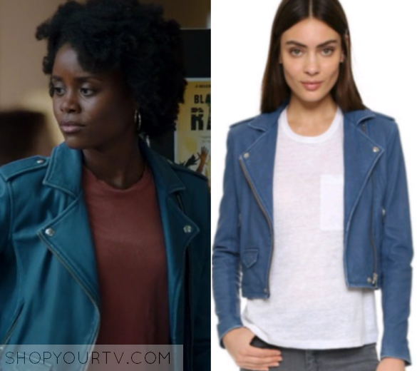 UnReal: Season 2 Episode 1 Ruby's Blue Leather Jacket | Fashion ...