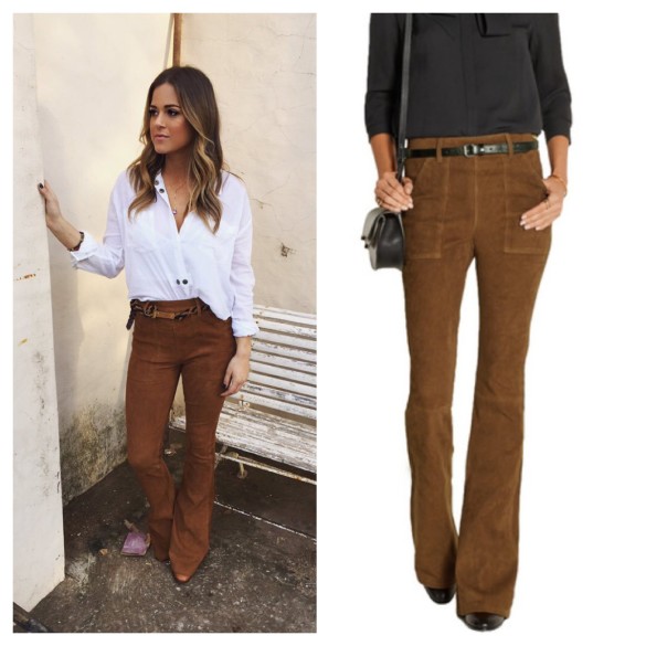 The Bachelorette: Season 12 Episode 7 Jojo's Brown Suede Flared