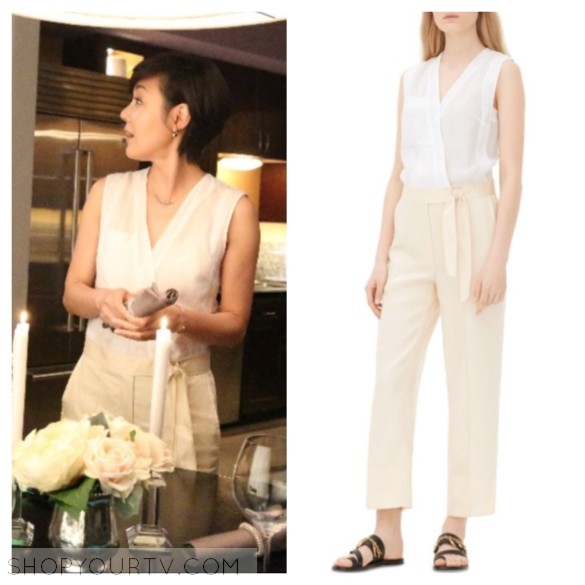 SANDRO PAYBACK LINEN JUMPSUIT