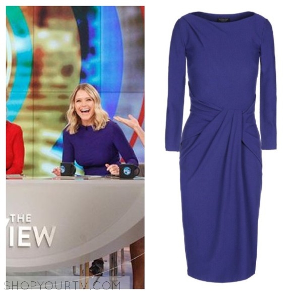 The View: September 2016 Sara's Purple Long Sleeve Dress | Shop Your TV