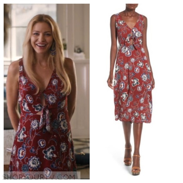 kate davis' burgundy floral dress, mistresses