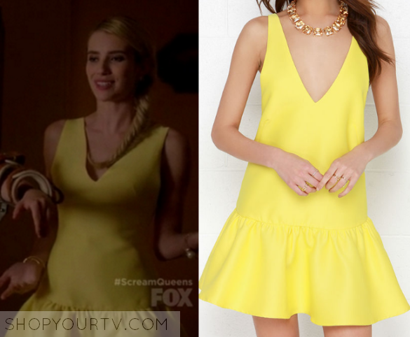 chanel yellow dress