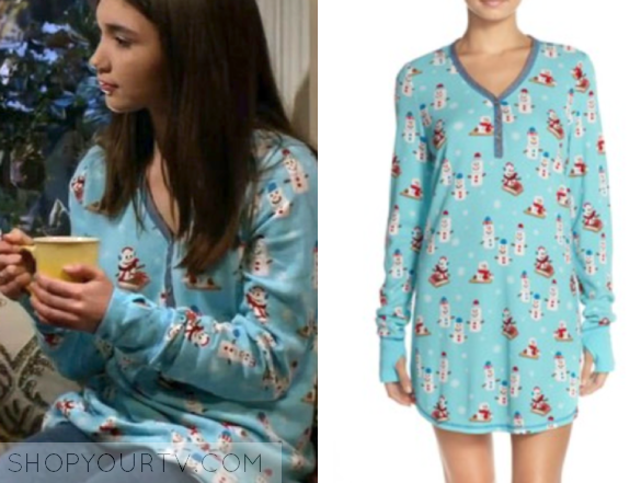 pj Thermal Knit Sleep Shirt
