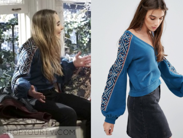 Sabrina Carpenter Fashion Clothes Style And Wardrobe Worn On Tv Shows Shop Your Tv