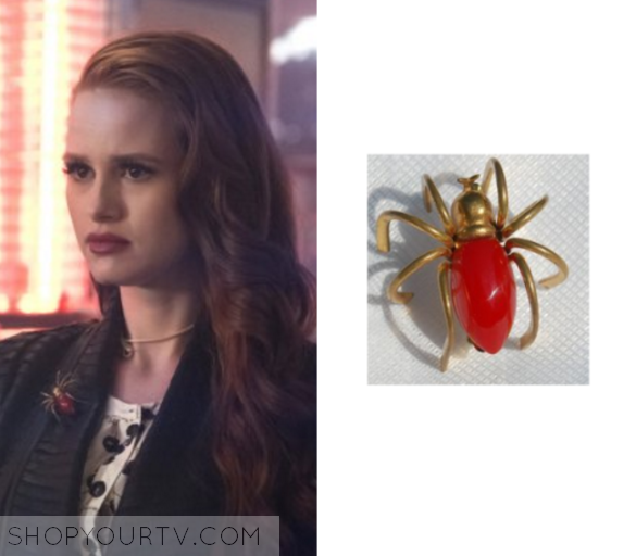 Riverdale: Season 1 Episode 7 Cheryl's Spider Pin.