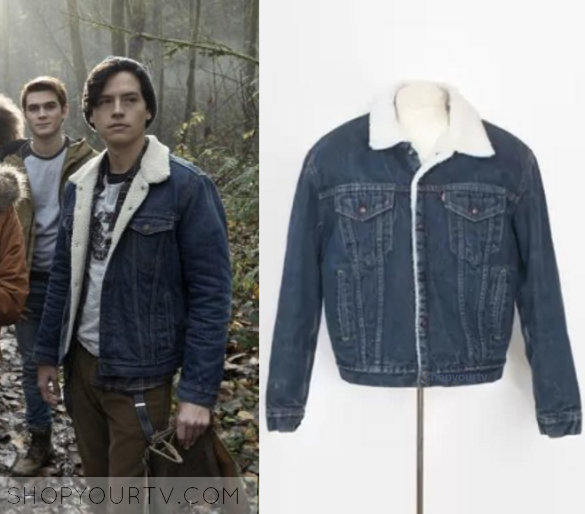 Episode 7 Jughead's Sherpa Denim Jacket 