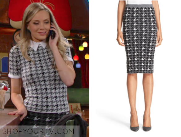 The Young and the Restless: March 2017 Abby's Grey Houndstooth Knit ...