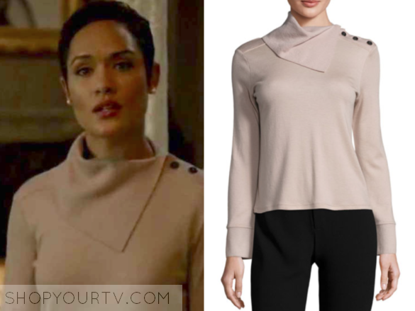 Giorgio Armani Fold-Neck Slit-Sleeve Cashmere Sweater