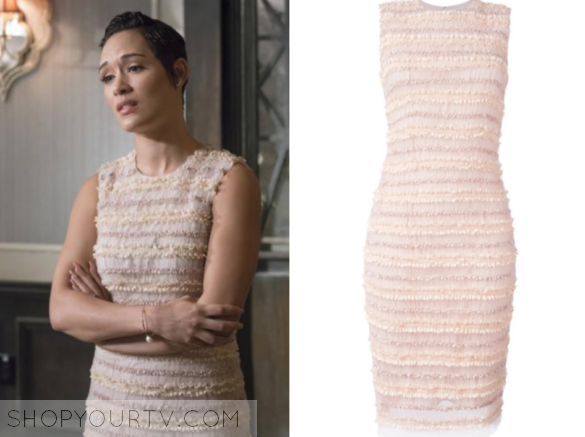 Givenchy Sleeveless Micro-Ruffle Cocktail Dress, Pale Pink