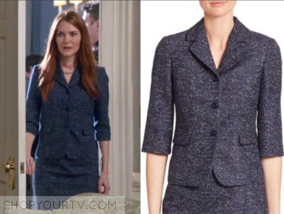 MICHAEL KORS COLLECTION TWILL JACQUARD JACKET