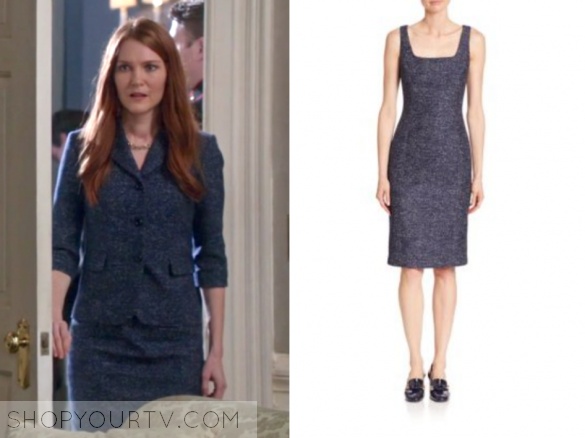 MICHAEL KORS COLLECTION TWILL JACQUARD DRESS