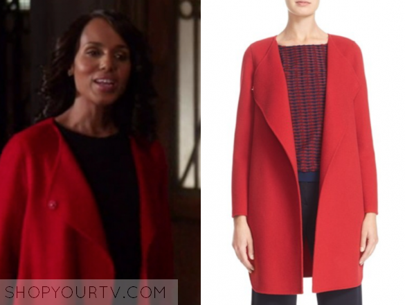 ARMANI COLLEZIONI DOUBLE-FACED WOOL WRAP COAT, RED