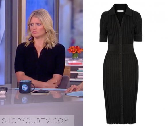 The View: June 2017 Sara Haines' Black Knit Dress | Shop Your TV