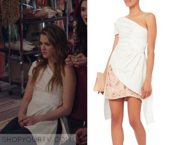 The Bold Type: Season 1 Episode 4 Sutton's One Shoulder Wrap Top | Shop ...