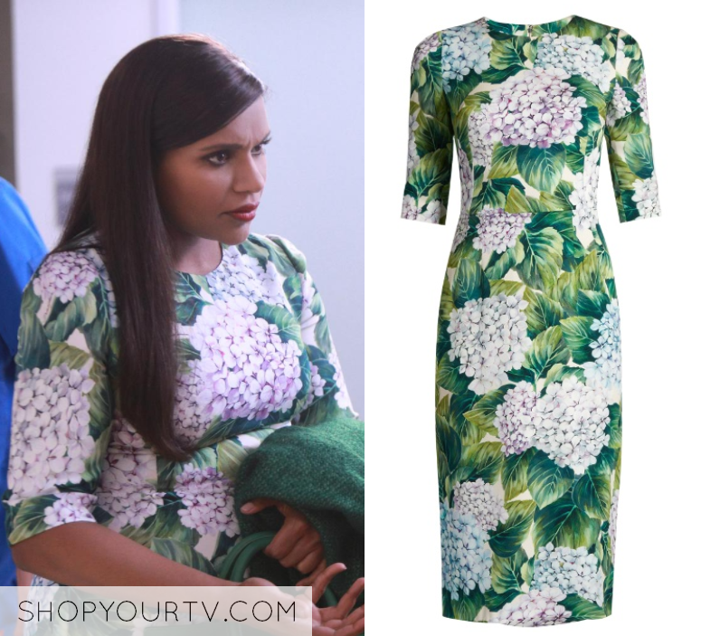 The Mindy Project: Season 6 Episode 8 Mindy's Floral Print Midi Dress ...