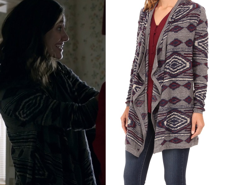 Shameless: Season 6 Episode 1 Fiona's Aztec Open Front Cardigan